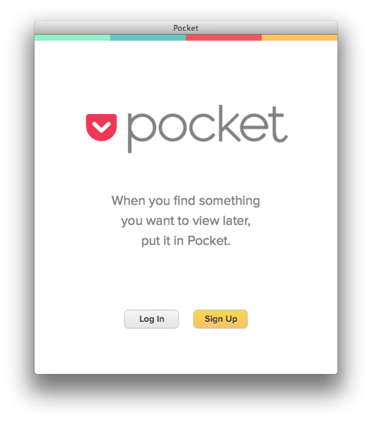 Pocket初期画面