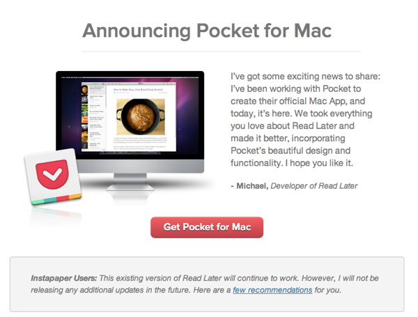 Announcing Pocket for Mac