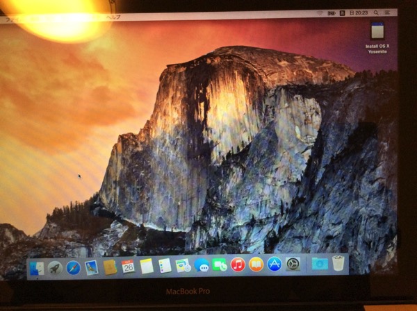 OS X Yosemiteデスクトップ