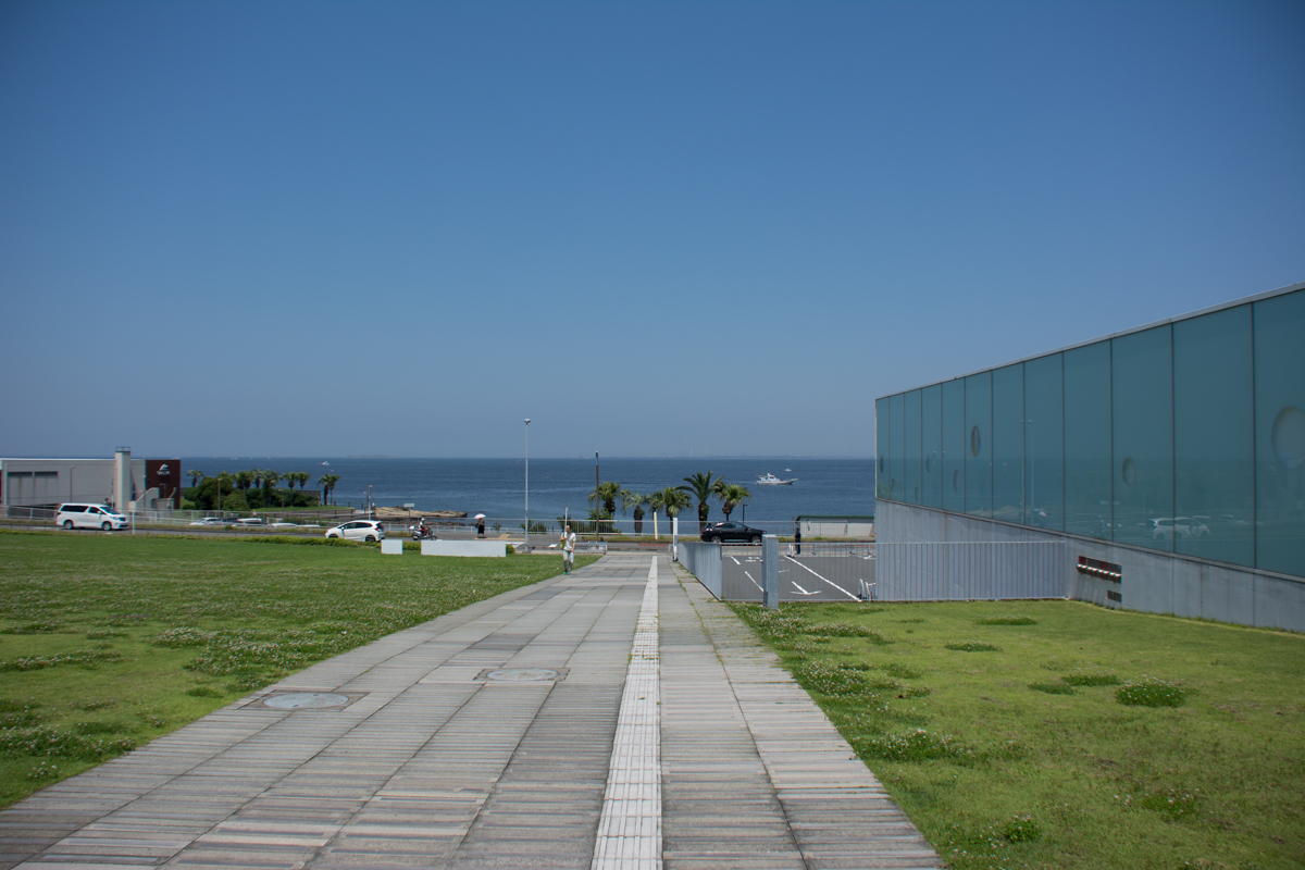 横須賀美術館から海の眺め