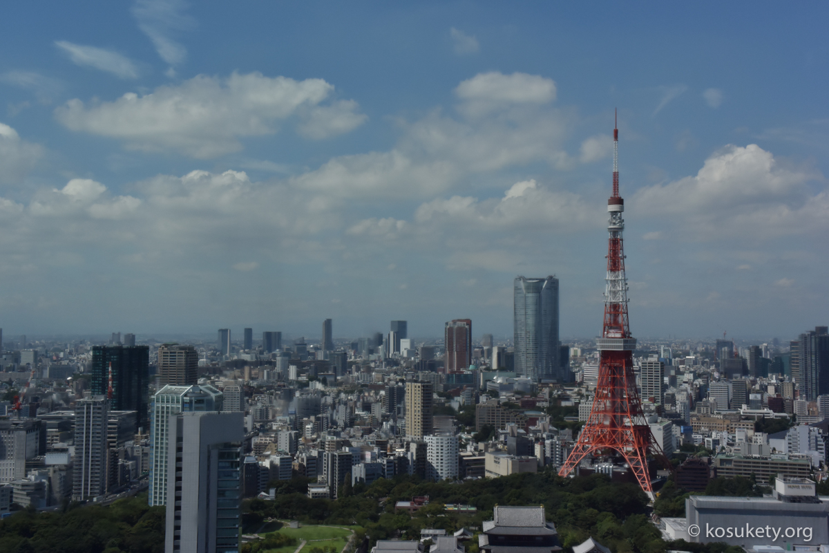 東京タワーと六本木ヒルズ